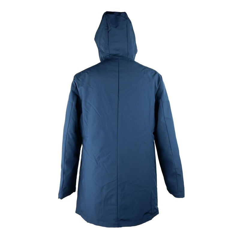 Veste à capuche masculine élégante en bleu