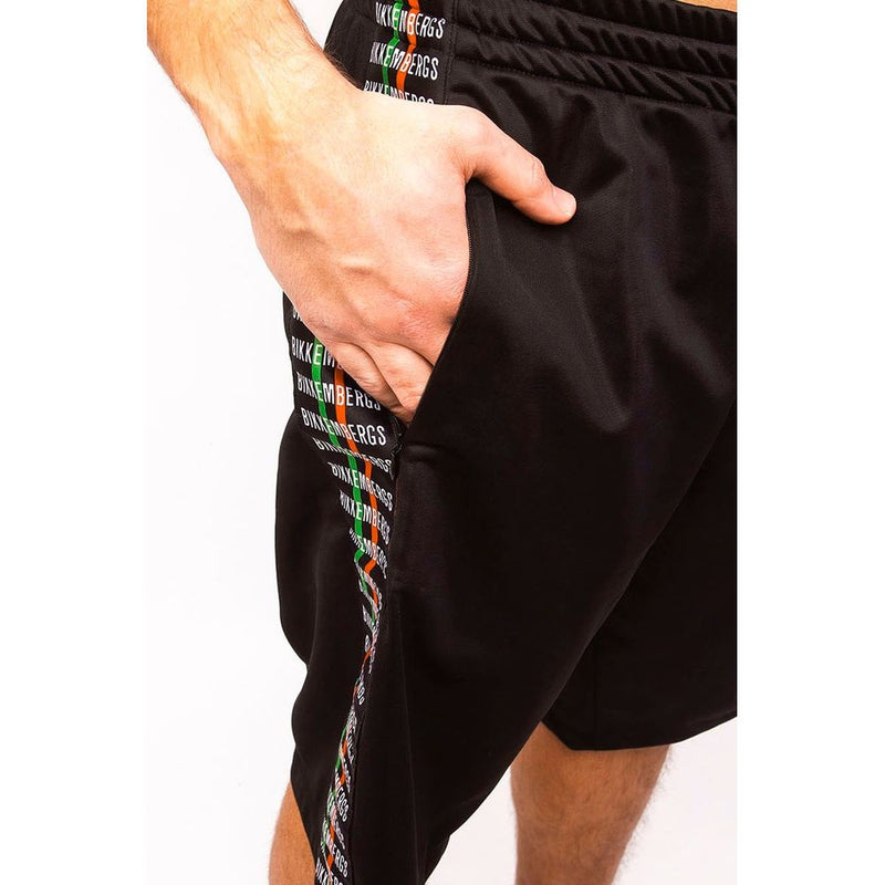 Schlankes Jubiläum gestreifter Bermuda -Shorts