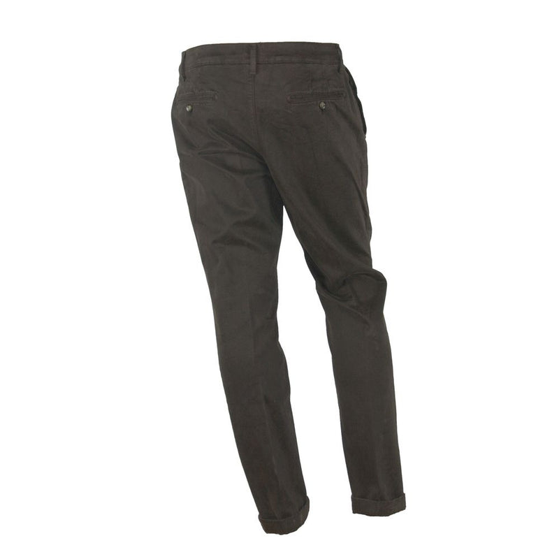 Elegant Brown Winter Trousers