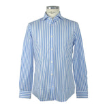 Elegante camicia a maniche lunghe azzurra