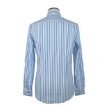 Elegante camicia a maniche lunghe azzurra