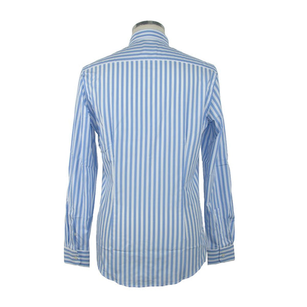 Elegante camicia a maniche lunghe azzurra