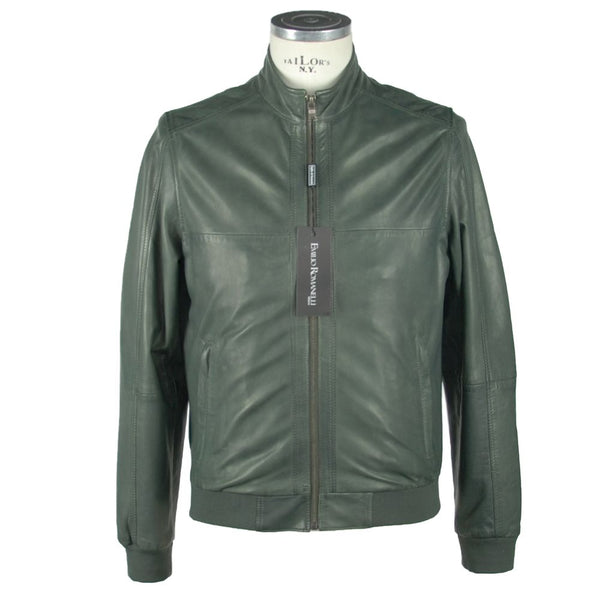 Emerald Elegance Lederjacke