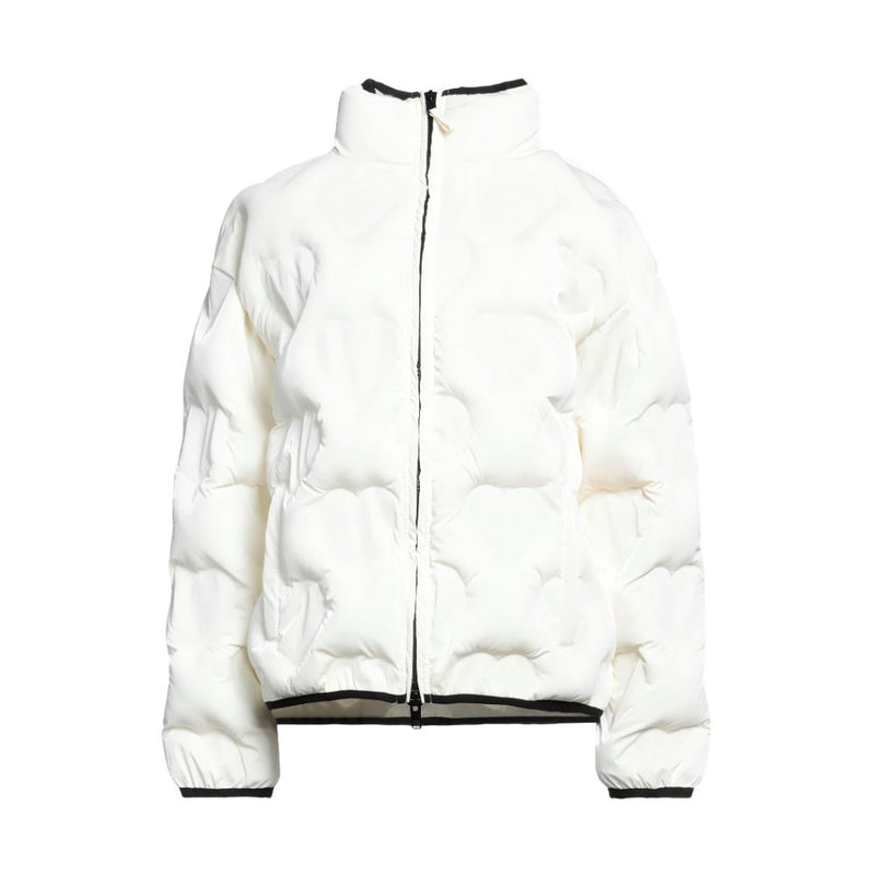 Chic White Hearthaved Designerjacke