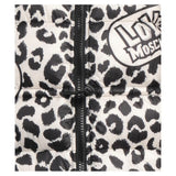 Chic Leopard Print Down Jacket