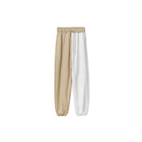 Pantalon de survêtement chic beige bicolore beige