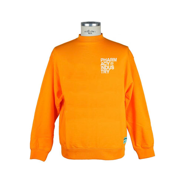 Chic Orange Logo Crewneck Speatshirt