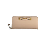 Beige Polyethylen -Brieftasche