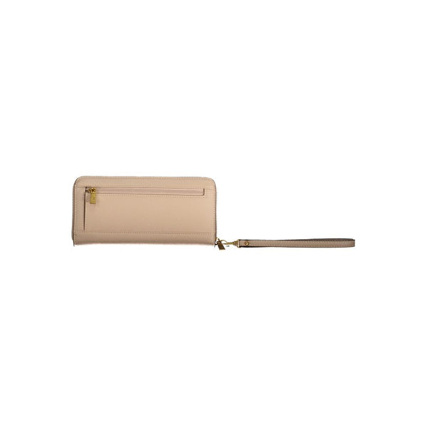 Billetera de polietileno beige