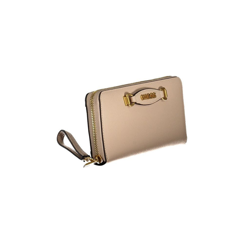 Beige Polyethylen -Brieftasche