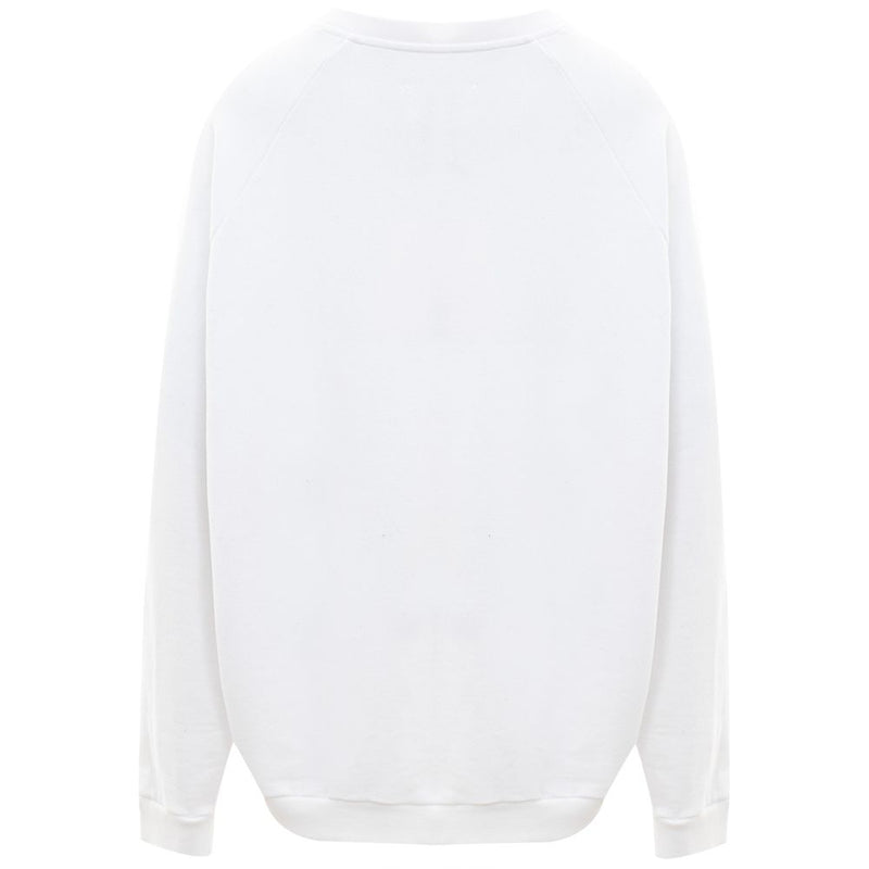 Elegant Cotton Knit Sweater in Pristine White