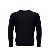 Elegant Black Wool Sweater for Men