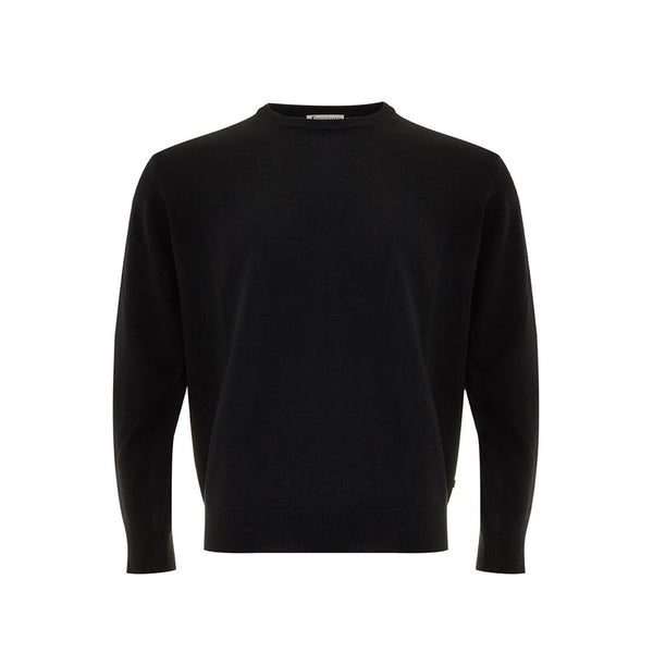 Elegant Black Wool Sweater for Men