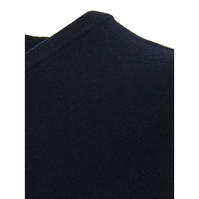 Elegante maglione blu cashmere per uomini