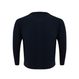 Eleganter blauer Wollpullover für Männer