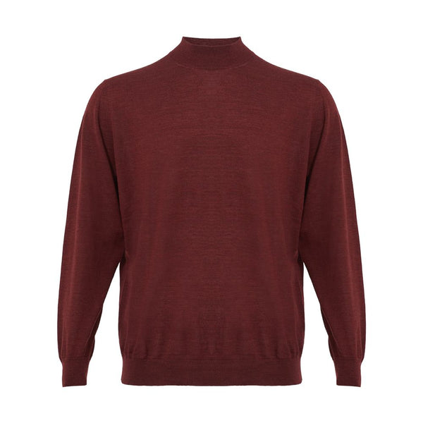 Elegant Cashmere Red Sweater for Men