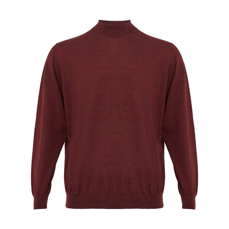 Elegant Cashmere Red Sweater for Men