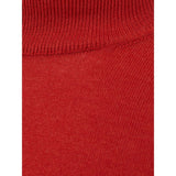 Eleganter Wolle, rotes Pullover