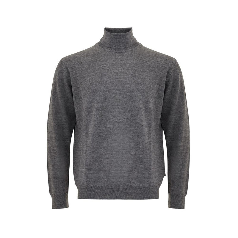 Pull en laine gris élégant pour les hommes