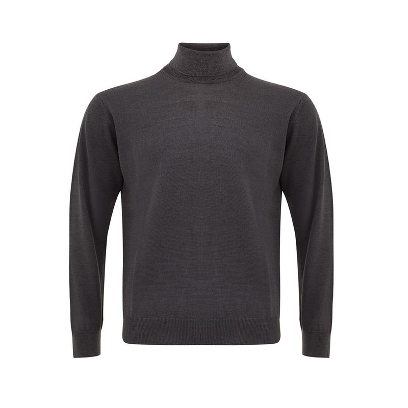 Pull en laine gris élégant pour les hommes