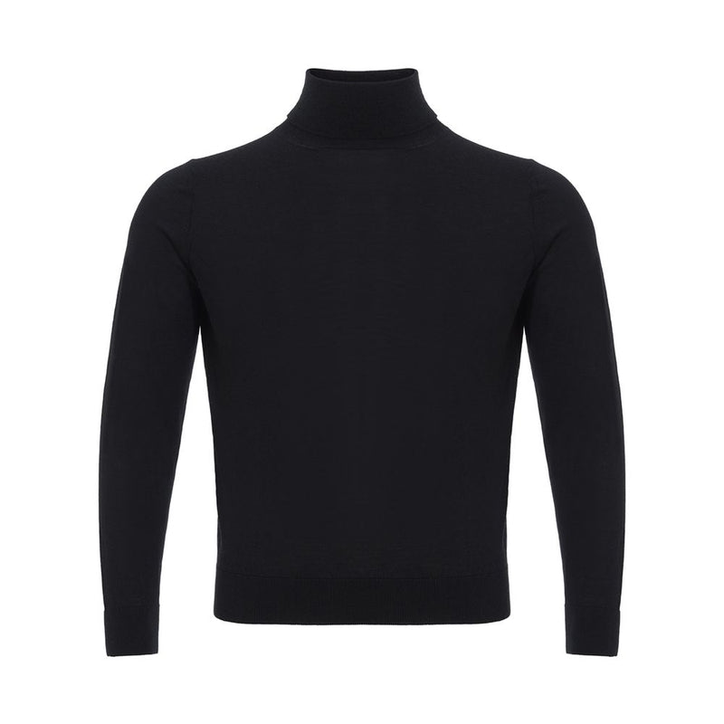 Pull noir de luxe en cachemire italien