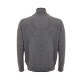 Eleganter grauer Wollpullover für Männer