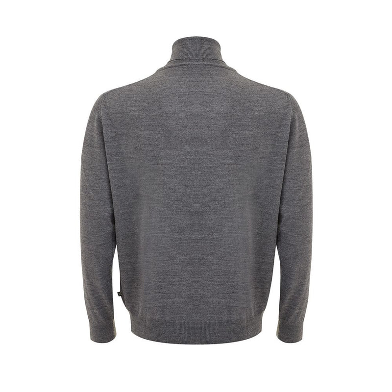 Pull en laine gris élégant pour les hommes