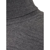 Pull en laine gris élégant pour les hommes