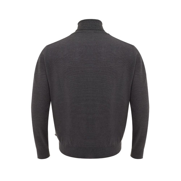 Pull en laine gris élégant pour les hommes