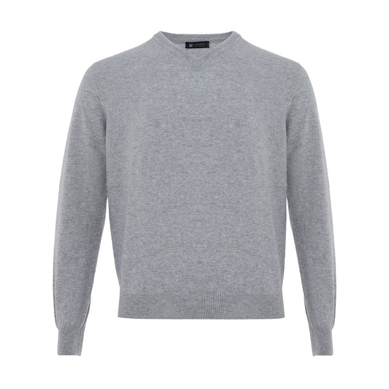 Pull masculin élégant gris en cachemire gris