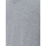 Elegant Gray Cashmere Men's Sweater