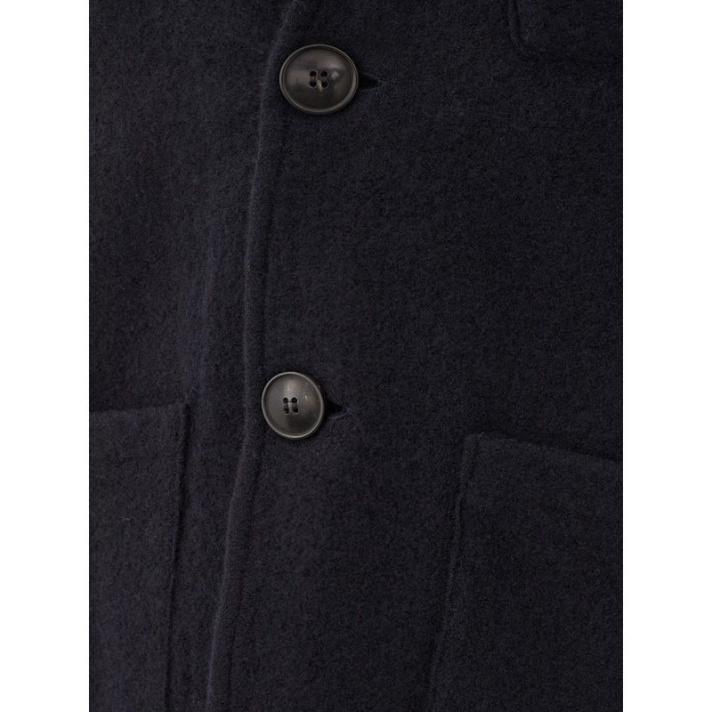 Elegante Wollblaue Jacke für Männer