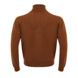 Elegant Brown Wool Sweater for Men