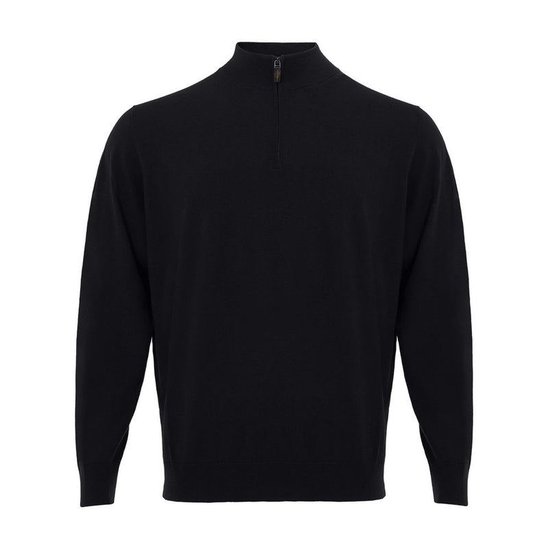 Pull noir luxueux masculin italien pour hommes