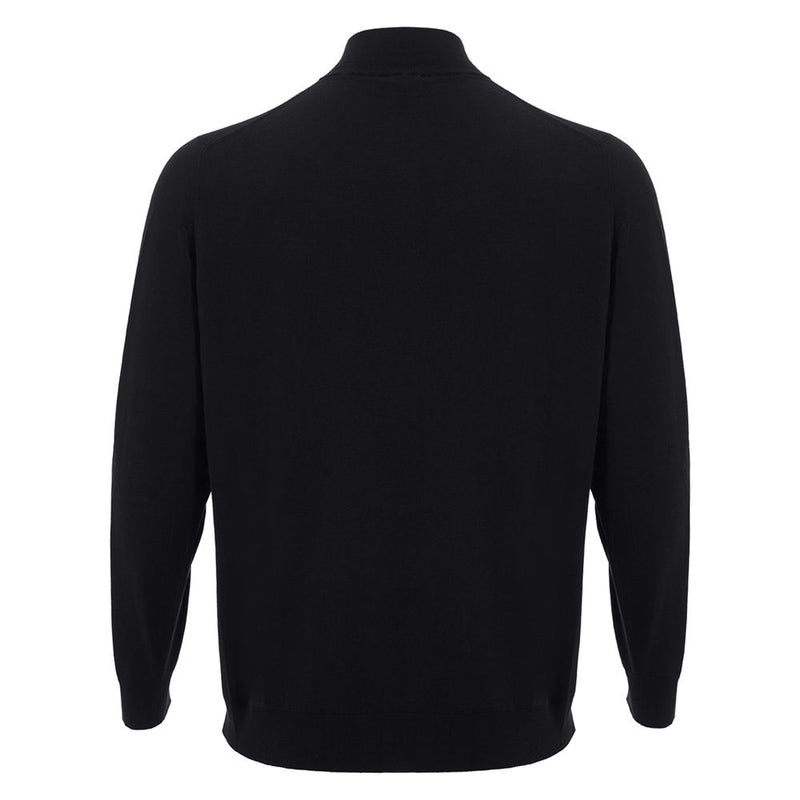 Italienischer Kaschmir -Männer luxuriöser schwarzer Pullover