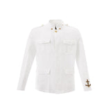 Veste en lin italien blanc vierge