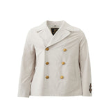 Veste en polyester blanc vierge