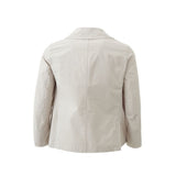 Veste en polyester blanc vierge