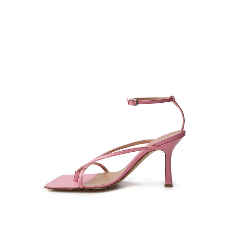 Sandales élégantes en cuir rose pour style sophistiqué