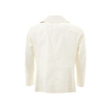 Elegante chaqueta de algodón blanca para hombres