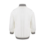 Elegante maglione bianco a maglia in cotone