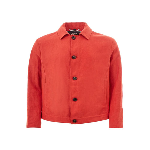 Elegante orange Polyesterjacke