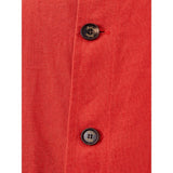 Elegant Orange Polyester Jacket