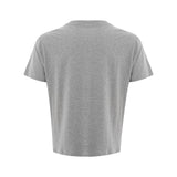 Camiseta de algodón gris elegante