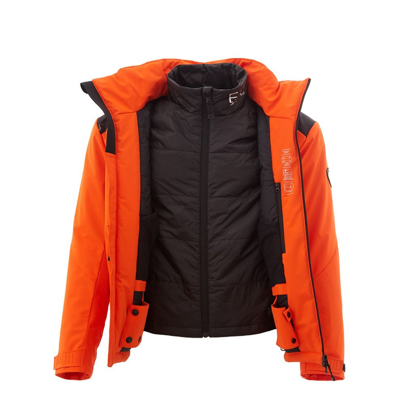 Strahlende orange EA7 Leichte Jacke