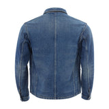 Elegant Multicolor Denim Jacket for Men