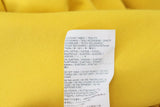 Maglione pullover in cotone con stampa logo giallo