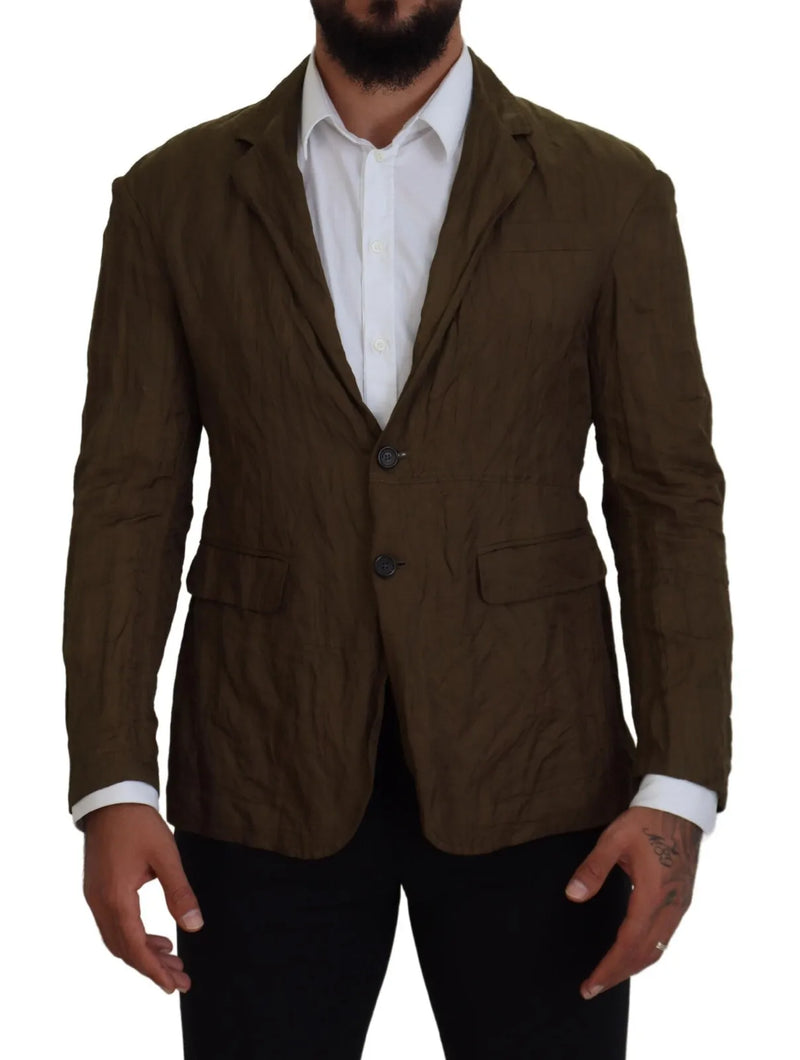 Chaqueta de blazer de abrigo para hombres de un solo pecho