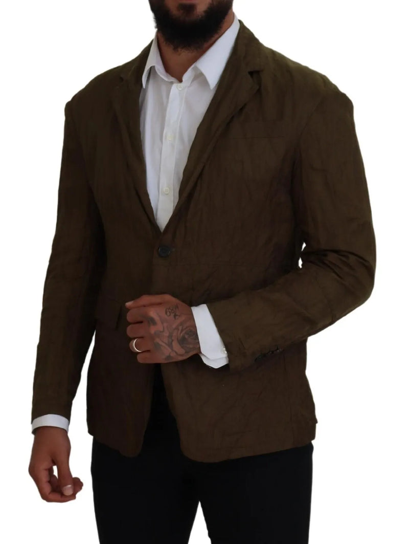 Chaqueta de blazer de abrigo para hombres de un solo pecho