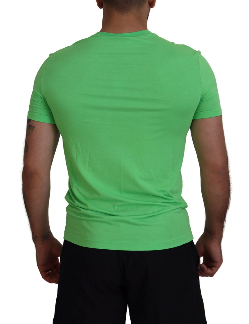 Πράσινο Modal Short Sleeves Crewneck T-Shirt